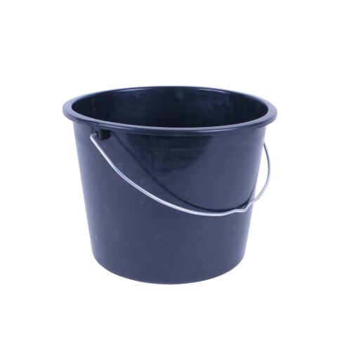 Emmer plastic, 12 l, zwart product foto Front View L