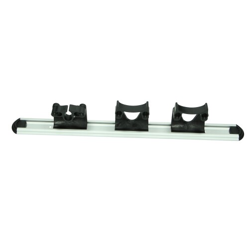 Steelophangingsrail 50 cm met 3 klemmen product foto Front View L