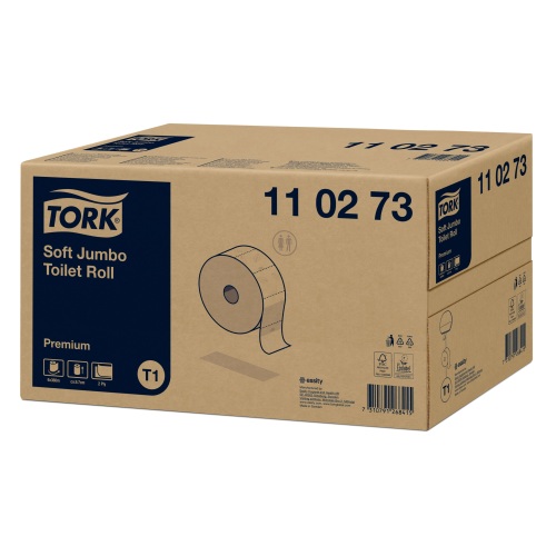 Tork Premium Toiletpapier Jumbo Zacht rol (T1 EU ECO) product foto Front View L