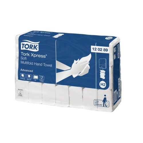 Tork Advanced Hand Towel Interfold Soft (Carry Pack) (H2 EU Eco) product foto Front View L