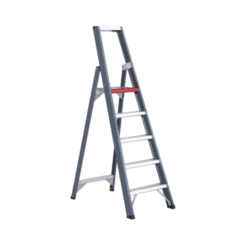 Aluminium stepladder 5 treden, 2484 - | Alpheios.nl