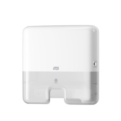 Tork Dispenser Handtowel Interfold Mini White (H2) - bruikleen product foto Front View L