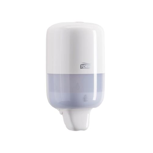 Tork Dispenser Soap Liquid Mini White (S2) - bruikleen product foto Front View L