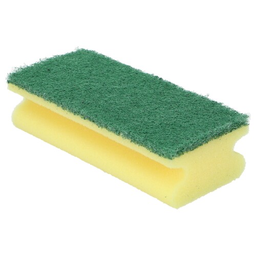 Schuurspons geel/groene pad product foto Front View L