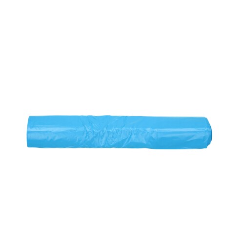 Plastic zak HDPE 58 x 100 cm, 25µ, blauw, 70 l product foto Front View L
