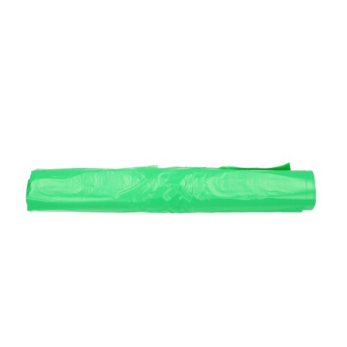Plastic zak HDPE 70 x 110 cm, 25µ, groen, 120 l product foto Front View L