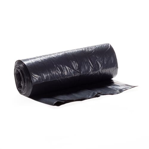 Plastic zak HDPE 70 110 cm, 21µ, zwart, 120 l - HDPE | Alpheios.nl