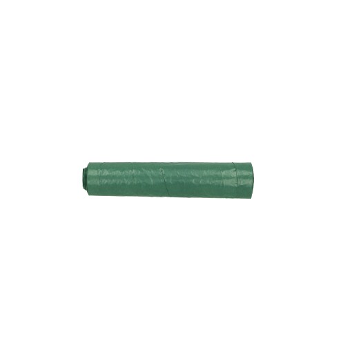 Plastic zak LDPE 50 x 65 cm, 30µ, groen, 24 l product foto Front View L