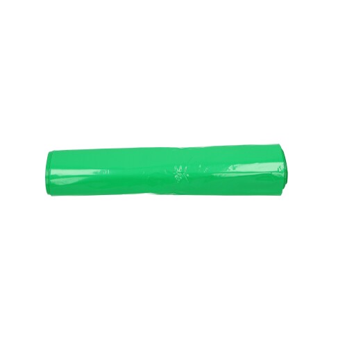 Plastic zak LDPE 70 x 110 cm, 45µ, groen, 120 l product foto Front View L