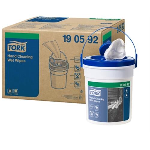 Tork Premium Wet Wipe Handy Bucket blue product foto Front View L