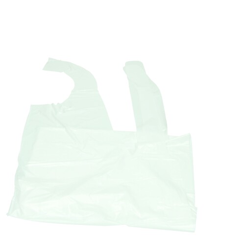 PE Schorten 80 x 120 cm, 20µ, wit product foto Front View L