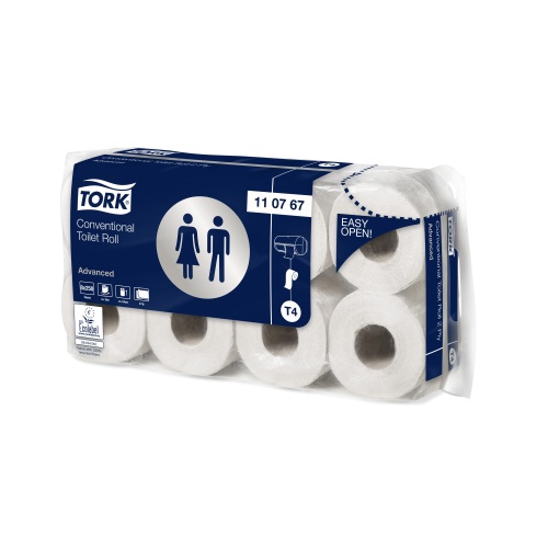 Tork Advanced Toiletpapier Traditioneel rol (T4) product foto Front View L