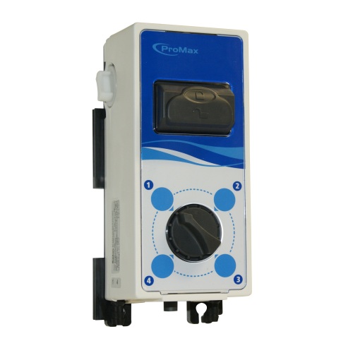 Promax doseersysteem 4 producten met knop voor 16L/min product foto Front View L