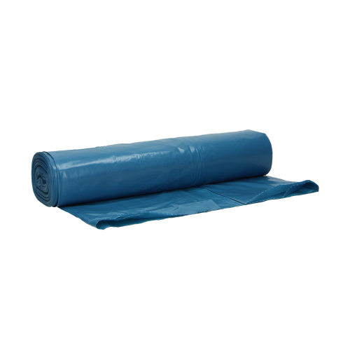 Plastic zak LDPE 70 x 110 cm, 60µ, blauw, 120 l product foto Front View L