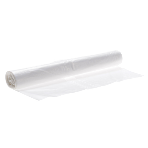 Plastic zak HDPE 50 x 90 cm, 20µ, transparant, 60 l product foto Front View L