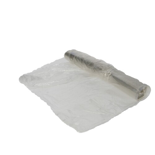 Plastic zak LDPE 63 x 70 cm, 15µ, transparant, 50 l product foto Front View L