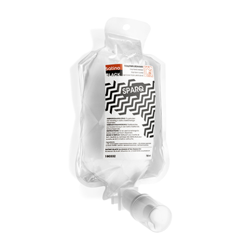 Satino Black SparQ cartridge toiletbrilreiniger 6 x 750 ml product foto Front View L