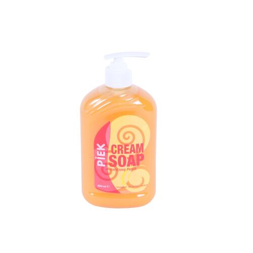 Piek cream soap perzik met pomp 12 x 500 ml product foto Front View L