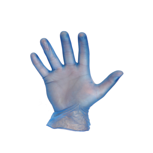 Wegwerphandschoen nitril, niet gepoederd, maat S, blauw product foto Front View L