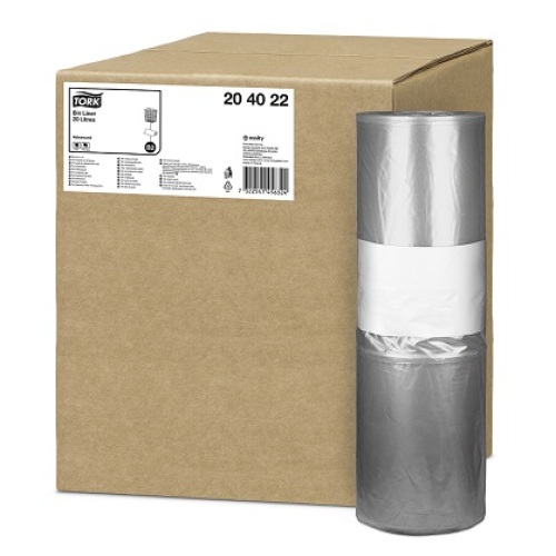 Tork afvalzak transparant voor Tork Bin Liner Mini 20 l (B2) product foto Front View L