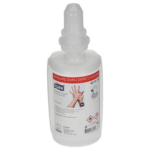 Tork Alcohol Liquid Hand Sanitizer S4 6 x 1 l product foto Front View L