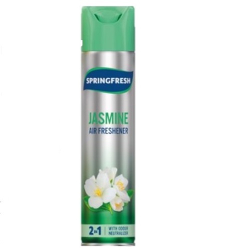 Luchtverfrisser Jasmijn Springfresh spuitbus 12 x 300 ml product foto Front View L