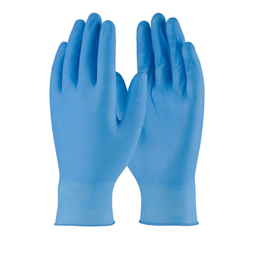 Wegwerphandschoen nitril, niet gepoederd, maat S, blauw product foto Front View L