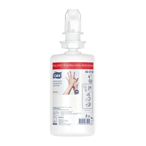 Tork Antimicrobiële Vloeibare Handzeep (S4) 6 x 1l  product foto Front View L