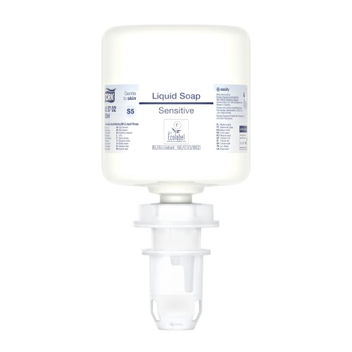 Tork Sensitive Mini Liquid Soap (S5 EU ECO) 8 x 525ml product foto Front View L