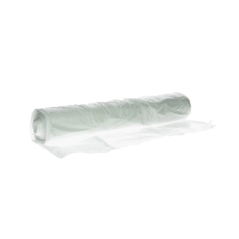 Plastic zak HDPE 60 x 63 cm, 10µ, transparant, 24 l product foto