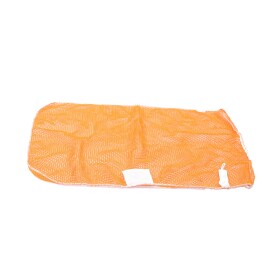 Wasnet oranje met knoop, 60 x 90 cm product foto