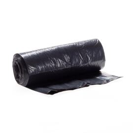 Plastic zak HDPE 48 x 50 cm, 15µ, zwart, 16 l product foto