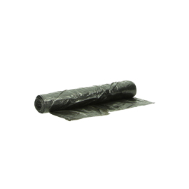 Plastic zak HDPE 50 x 55 cm, 7µ, zwart, 20 l product foto