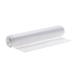 Plastic zak HDPE 70 x 110 cm, 25µ, wit, 120 l product foto