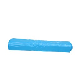 Plastic zak HDPE 70 x 110 cm, 30µ, blauw, 120 l product foto