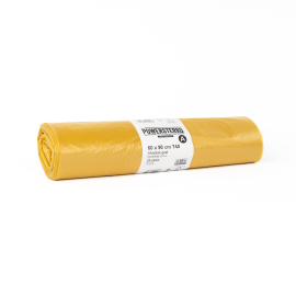 Afvalzak recy 60 x 90 cm T40 geel product foto