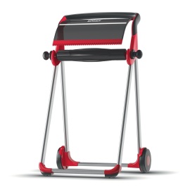 Tork Vloerstandaard Dispenser voor poetspapier, rood/rook (W1) product foto
