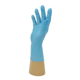 Wegwerphandschoen nitril, niet gepoederd, maat L, blauw, doos à 100 stuks product foto