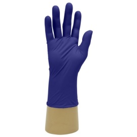 Wegwerphandschoen nitril, niet gepoederd, maat M, blauw, doos à 200 stuks product foto