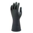 Werkhandschoen rubber, niet gepoederd, maat M, zwart product foto
