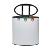 Binc duurzame afvalbak open deksel, 60 l, wit product foto Image2 S