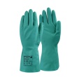 Huishoudhandschoen nitril, anti-allergie, maat M, groen product foto