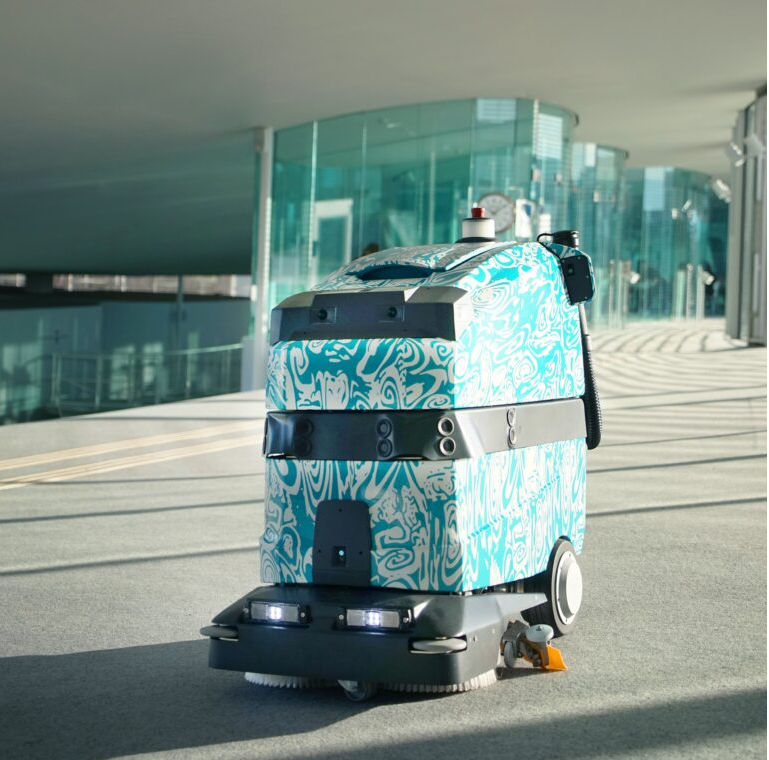 gausium robot in mall